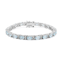 Bracelet en argent et Topaze bleu ciel