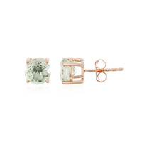 Boucles d'oreilles en argent et Améthyste verte