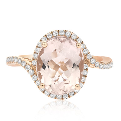 Bague en or et Morganite AAA (AMAYANI)
