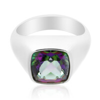 Bague pour homme en argent et Quartz mystique