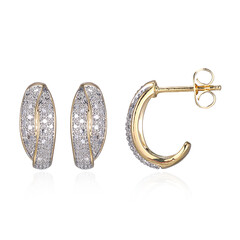 Boucles d'oreilles en laiton et Diamant I3 (I) (Juwelo Style)