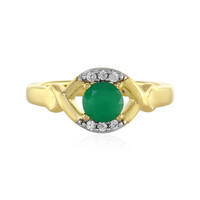 Bague en argent et Emeraude du Brésil