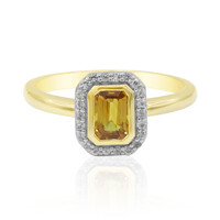 Bague en or et Saphir orange de Ban Ka Cha