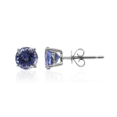 Boucles d'oreilles en or et Tanzanite AAA