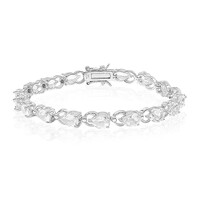 Bracelet en argent et Topaze blanche