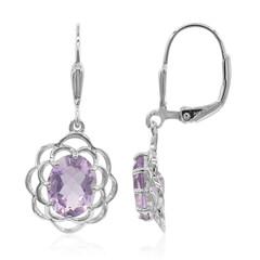 Boucles d'oreilles en argent et Améthyste de Bolivie