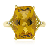 Bague en or et Citrine
