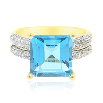 Bague en or et Topaze de Marambaia