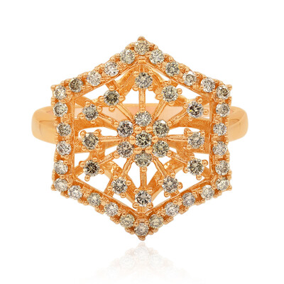 Bague en or et Diamant rose de France SI1 d'Argyle  (Annette)