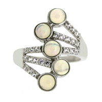 Bague en argent et Opale Welo