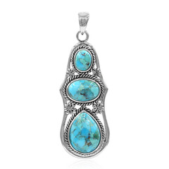 Pendentif en argent et Turquoise bleue de Mohavie (Art of Nature)