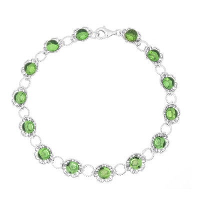 Bracelet en argent et Ambre verte de Colombie (dagen)