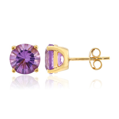 Boucles d'oreilles en argent et Améthyste