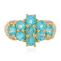 Bague en argent et Apatite bleue