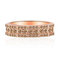 Bague en or et Diamant rose de France SI1 d'Argyle 