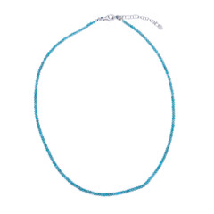 Collier en argent et Apatite bleue