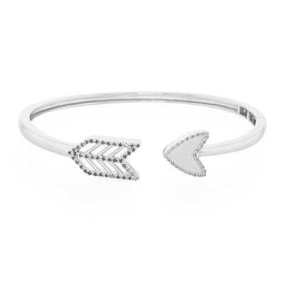 Bracelet en argent et Diamant champagne