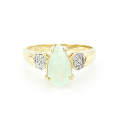 Bague en argent et Opale Paraïba