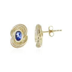 Boucles d'oreilles en or et Tanzanite AAA (Ornaments by de Melo)