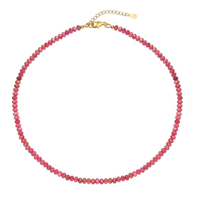 Collier en argent et Rhodonite