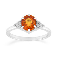Bague en or et Saphir orange de Ban Ka Cha