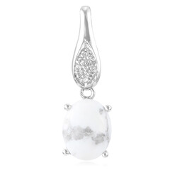 Pendentif en argent et Howlite