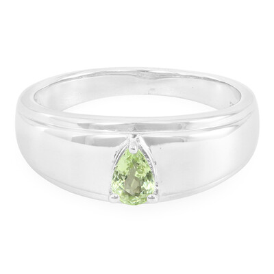 Bague pour homme en argent et Tourmaline