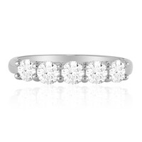 Bague en argent et Topaze blanche