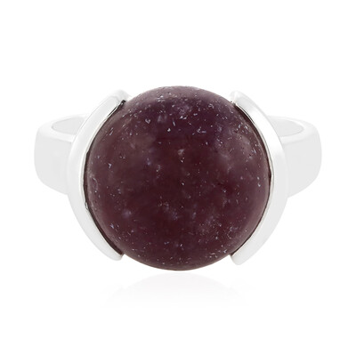 Bague en argent et Lépidolite