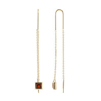Boucles d'oreilles en argent et Citrine Madère