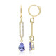 Boucles d'oreilles en or et Tanzanite AAA (CIRARI)