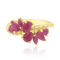 Bague en argent et Rubis