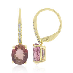Boucles d'oreilles en or et Tourmaline néon du Congo (CIRARI)
