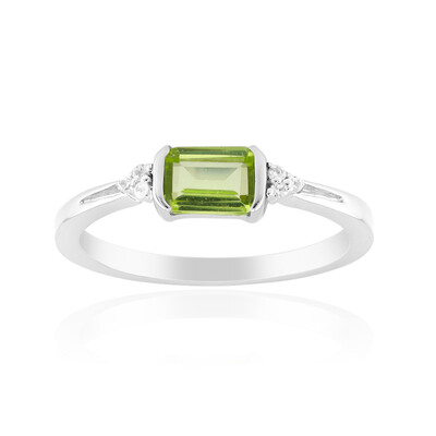 Bague en argent et Péridot