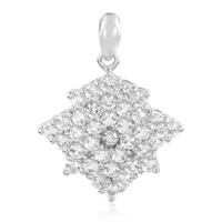 Pendentif en argent et Topaze blanche
