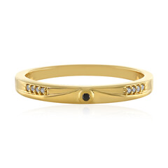 Bague en argent et Diamant noir