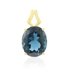 Pendentif en or et Topaze bleu de Londres (Tenner Diniz)