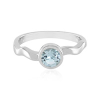 Bague en argent et Topaze bleu ciel