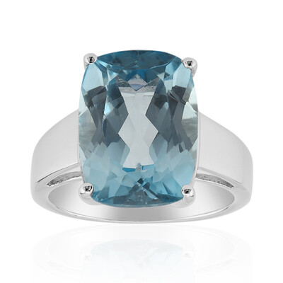 Bague en argent et Topaze bleu ciel