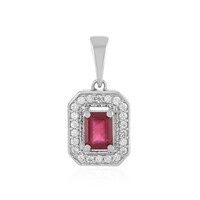 Pendentif en argent et Rubis de Madagascar