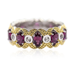 Bague en argent et Grenat Rhodolite (Dallas Prince Designs)