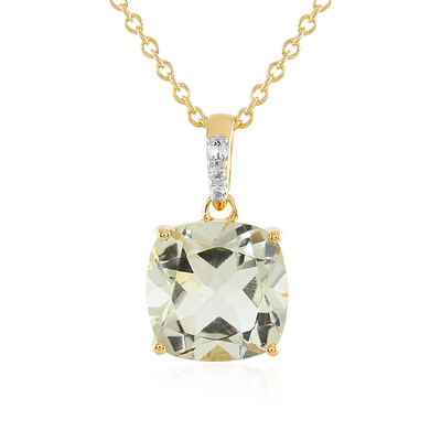 Collier en argent et Améthyste verte