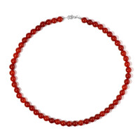 Collier en argent et Onyx rouge