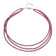 Collier en argent et Rubis du Mozambique