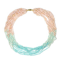 Collier en argent et Amazonite (Riya)