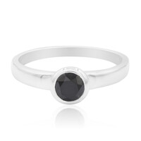 Bague en argent et Diamant noir