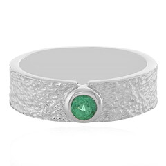 Bague en argent et Emeraude d'Ethiopie