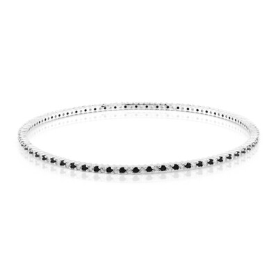 Bracelet en argent et Spinelle noir