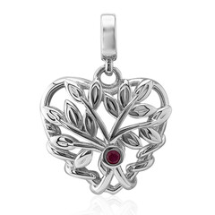 Charm en argent et Rubis
