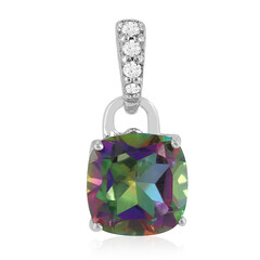 Pendentif en argent et Quartz mystique